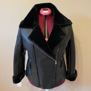 Buffalo David Bitton faux shearling Moto Jacket